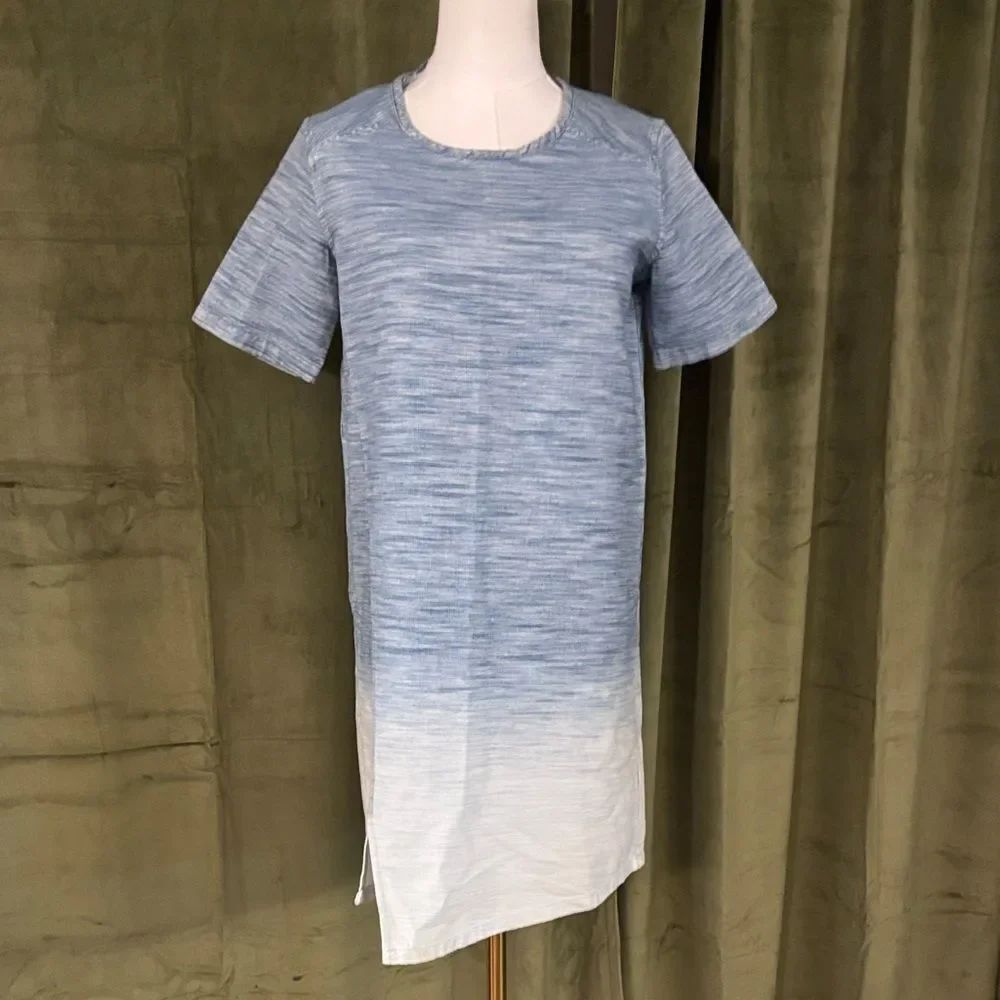 All Saints Blue and White ombré mini dress, US2